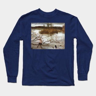 The Beautiful is Fled - Charles Sims Long Sleeve T-Shirt